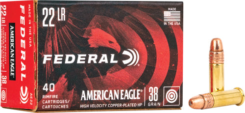 Federal .22 LR American Eagle 38gr CPHP Ammo