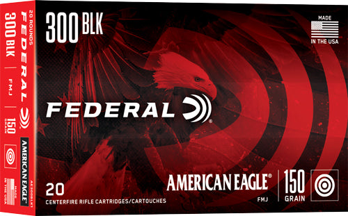Federal .300 AAC Blackout American Eagle 150gr FMJ BT Ammo