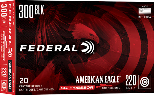 Federal .300 AAC Blackout American Eagle Suppressor 220gr OTM Ammo