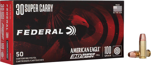 Federal 30 Super Carry American Eagle 100gr FMJ Ammo