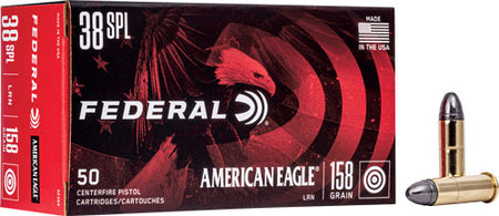 Federal .38 Special American Eagle 158gr LRN Ammo