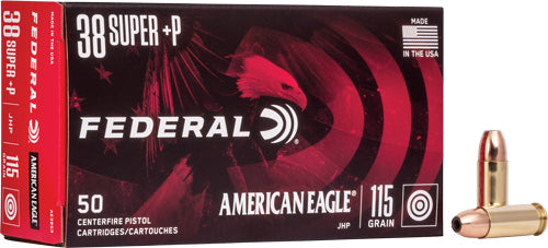 American Eagle AE38S3  Jacketed Hollow Point 115 Grain .38 Super 1130 fps