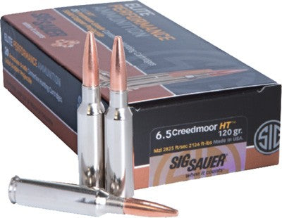 Sig Sauer E65CH120 Elite Copper Hunting Copper Solid 120 Grain 6.5mm Creedmoor 2825 fps