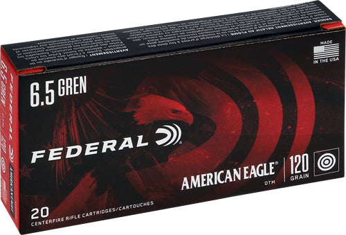 Federal 6.5mm Grendel American Eagle Open Tip Match 123gr JHP Ammo