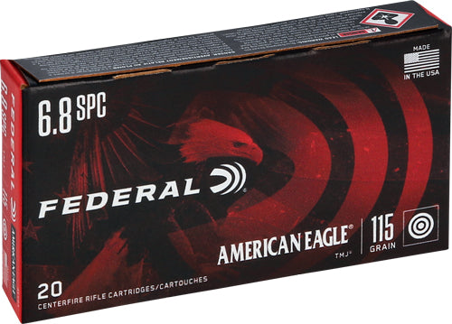 Federal 6.8 Remington SPC American Eagle 115gr FMJ Ammo