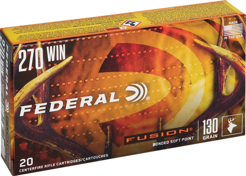 Federal .270 Winchester 130gr Fusion SP Ammo