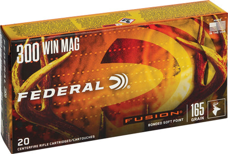 Federal .300 Winchester Mag 165gr Fusion SP Ammo