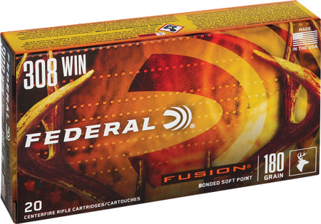 Federal .308 Winchester 180gr Fusion SP Ammo