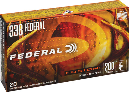 Federal .338 Federal 200gr Fusion SP Ammo