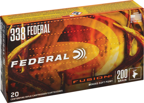 Federal .338 Federal 200gr Fusion SP Ammo