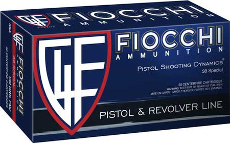 Fiocchi 38E Defense Dynamics Jacketed Hollow Point 148 Grain .38 Special 750 fps