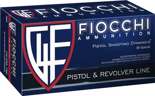 Fiocchi 38E Defense Dynamics Jacketed Hollow Point 148 Grain .38 Special 750 fps