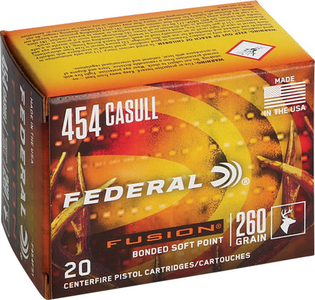 Federal .454 Casull Fusion 260gr BSP Ammo