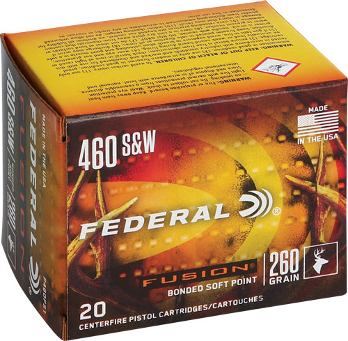 Federal .460 S&W Mag 260gr Fusion SP Ammo