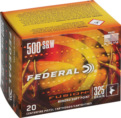 Federal .500 S&W Mag Fusion 325gr SP Ammo