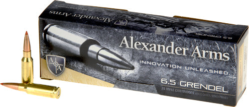Alexander Arms 6.5 Grendel 129gr Hornady SST Ammo