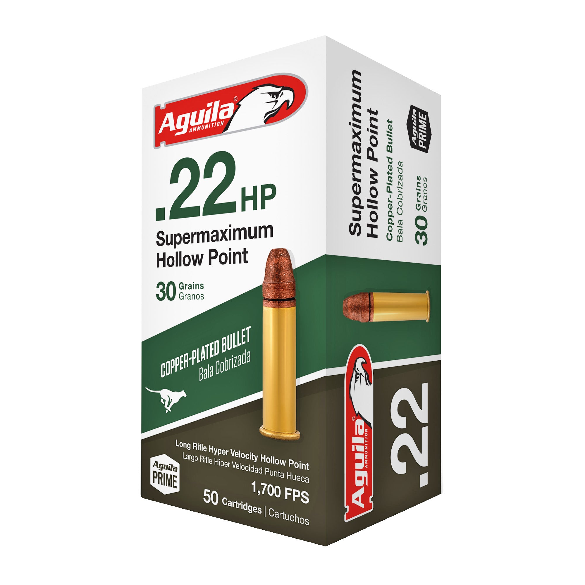 Aguila .22 Long Rifle Supermaximum 30gr LSHP Ammo