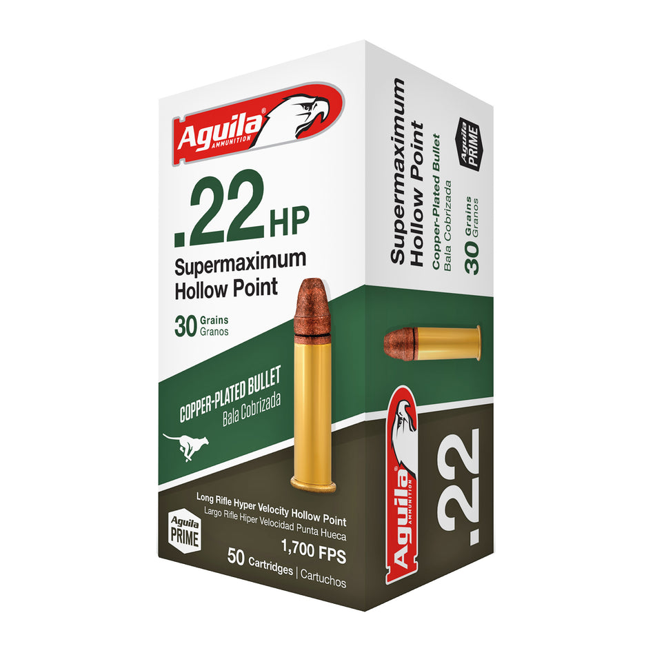 Aguila .22 Long Rifle Supermaximum 30gr LSHP Ammo