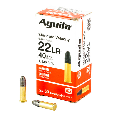 Aguila .22 LR Standard Velocity 40gr Lead Solid Point Ammo