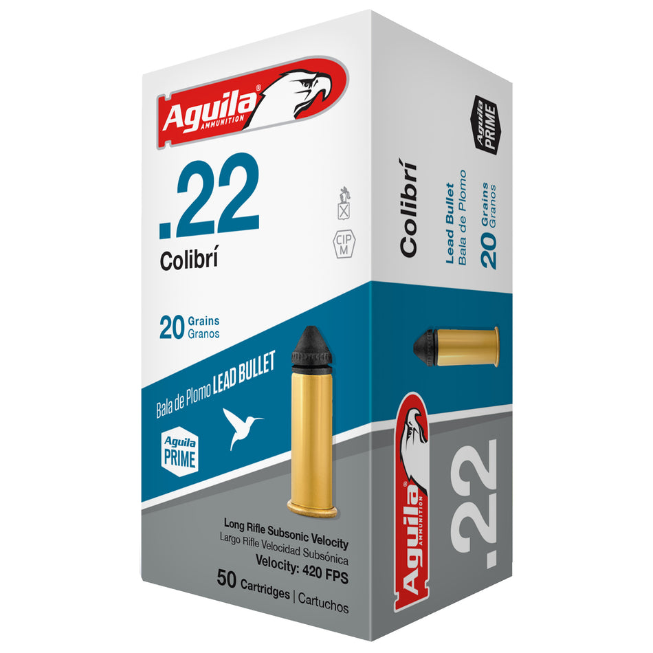 Aguila .22 Long Rifle Colibri 20gr Solid Ammo
