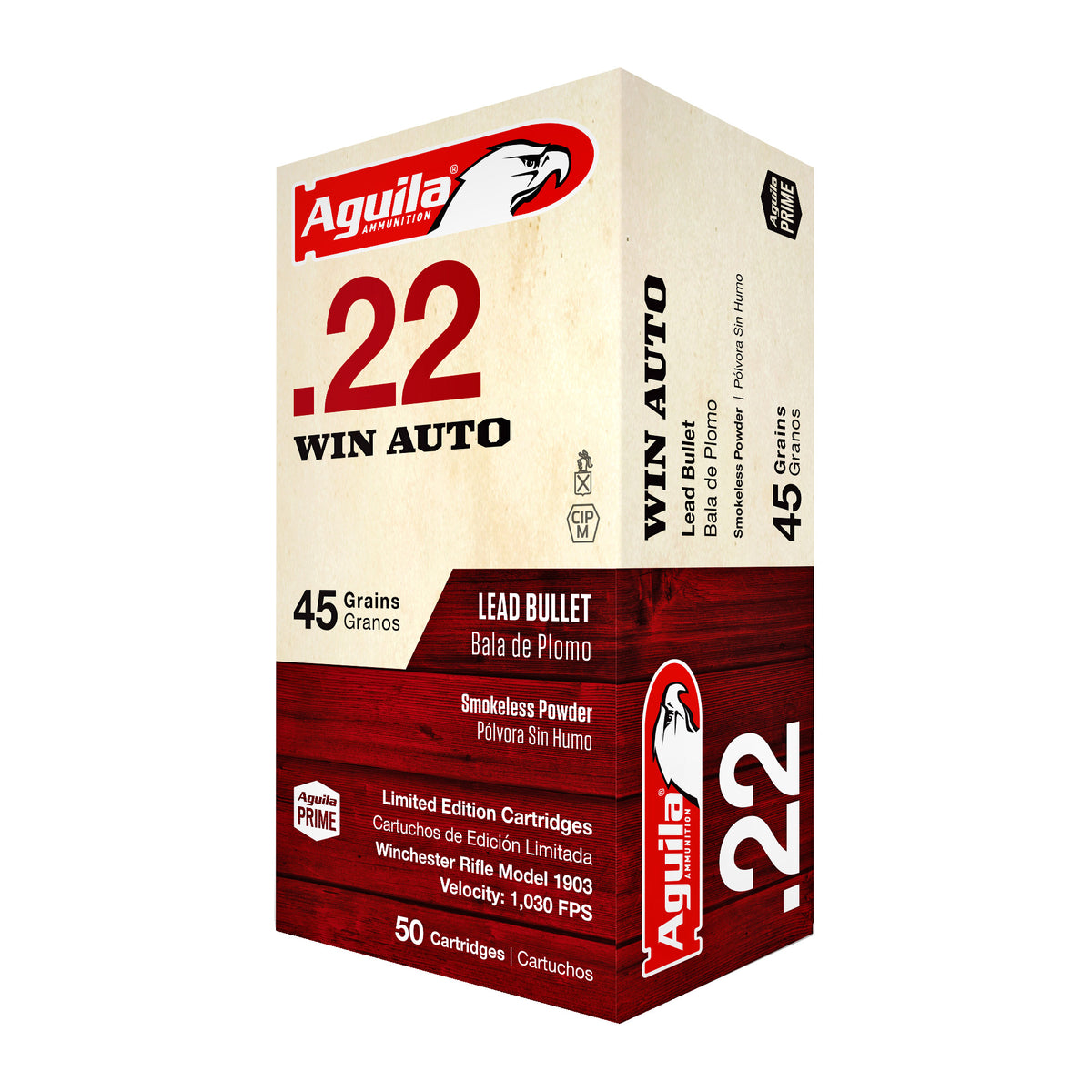 Aguila .22 Win Auto Target & Range 45gr Solid Ammo