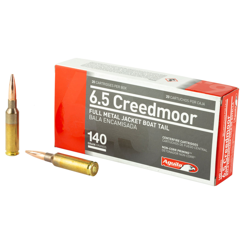 Aguila 6.5 Creedmoor 140gr FMJ BT Ammo