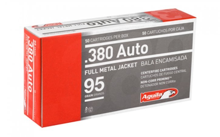 Aguila .380 Auto 95gr FMJ Ammo