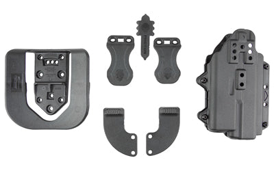 Alien Gear Holsters Photon Holster, Fits GLOCK 17/47/22 (Gen 1-4) with Compact Light, Polymer Construction, Ambidextrous, Black PHO-0601-L1-D