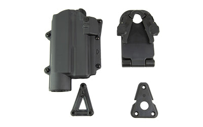 Rapid Force Rapid Force, Level 2 Duty Holster, Fits GLOCK 19/19X/45/22/17 with Large Light (X300/TLR-1), Right Hand, Black R2-B-0057-BK-RH-LL-A0-C