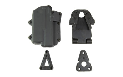 Rapid Force Rapid Force, Level 2 Duty Holster, Fits GLOCK 17/22/47 with Compact Light (TLR-7/Sig Foxtrot 1), Right Hand, Black R2-B-0601-BK-RH-CL-A0-C