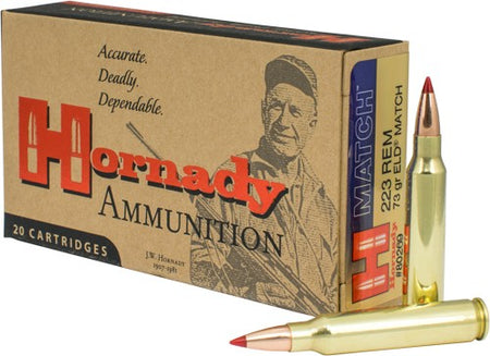 Hornady .223 Remington 73gr ELD Match Ammo