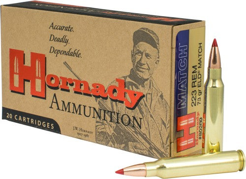 Hornady .223 Remington 73gr ELD Match Ammo