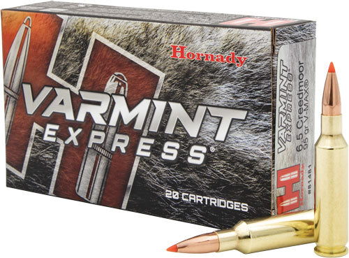Hornady 6.5mm Creedmoor Varmint Express 95gr V-Max Ammo