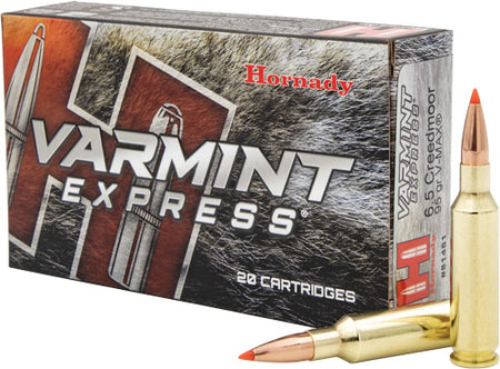 Hornady 6.5mm Creedmoor Varmint Express 95gr V-Max Ammo