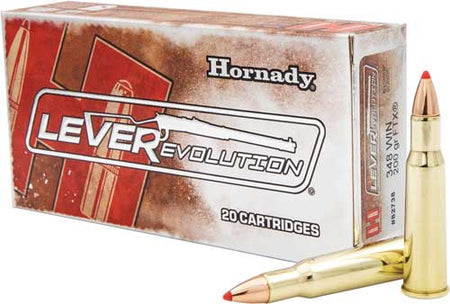 Hornady .348 Winchester LEVERevolution 200gr PolyTip Ammo