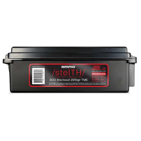 Ammo Inc .300 AAC Blackout StelTH Subsonic 220gr TMC Ammo