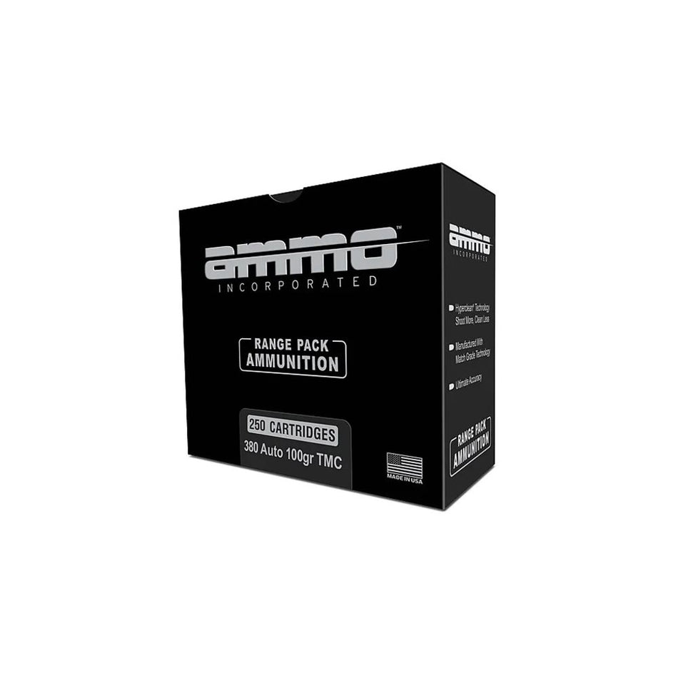 Ammo Inc .380 ACP/Auto Signature Range Pack 100gr TMC Ammo