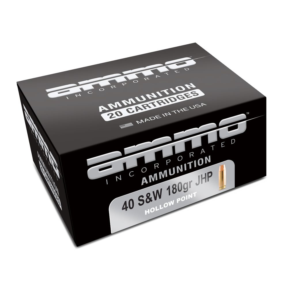 Ammo Inc .40 S&W Signature 180gr JHP Ammo