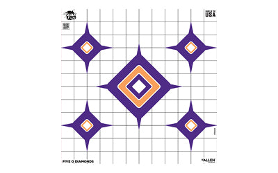 Allen Company EZ Aim, Paper Target, 9 Pack, 12"x12", Assorted Colors