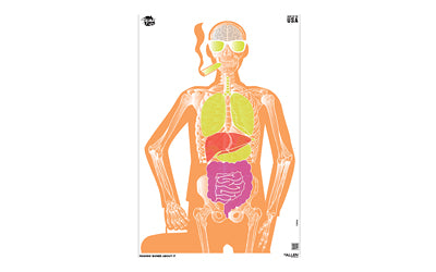 Allen Company Makin Bones About It EZ Aim, Paper Targets, 3 Pack, 23"X35", Assorted Colors 15656