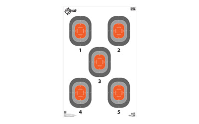 Allen Company EZ AIM 5-Spot, Paper Targets, 23x35", 50 Pack, Orange and Gray 15754