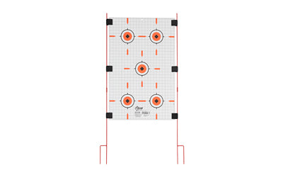 Allen Company EZ Aim Stow-N-Go Target Stakes, 52" Tall, Steel Construction, Orange, Includes 6 Alligator Clips 15828