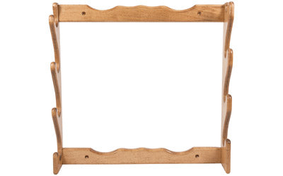 Allen Company Four Gun Wooden Wall Rack, Solid Wood Construction, 24.5"X24.5"x4.25", Natural Finish 18550