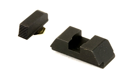 AmeriGlo Defoor, Sight, Fits Glock 42 and 43, Black Serrated Front, Black Rear, Front/Rear GT-532