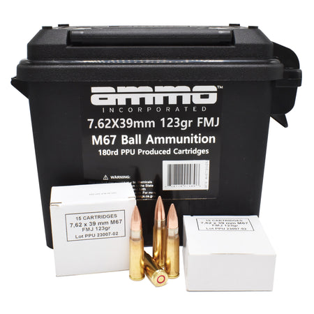 Ammo Inc 7.62x39mm M67 Ball 123gr FMJ Ammo