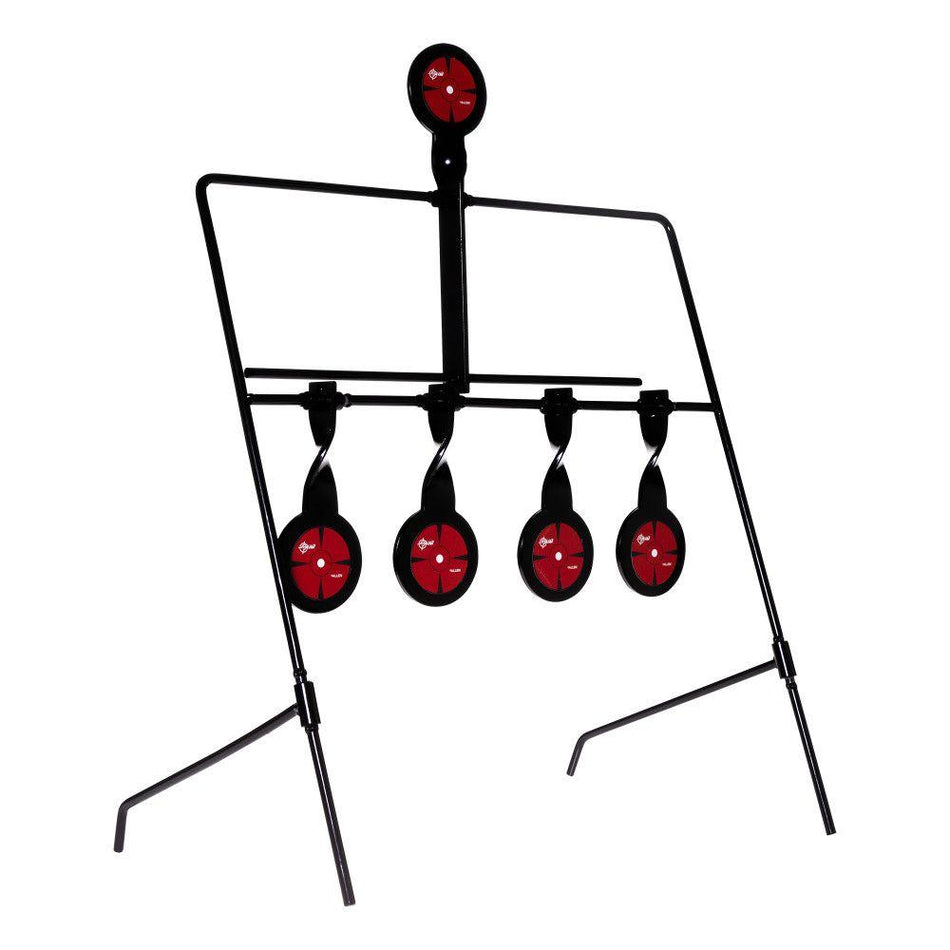 EZ-Aim Deflector Resetting Spinner Target System 16"W x 22.25"H Black/Red