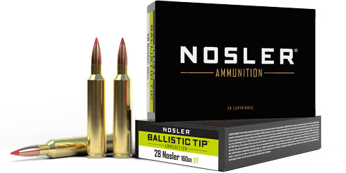 Nosler .28 Nosler 160gr Ballistic Tip Ammo