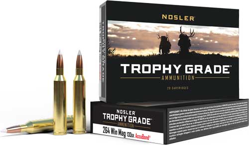 Nosler .264 Winchester Mag Trophy Grade 130gr PolyTip Ammo