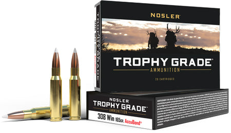 Nosler 60049 Trophy Grade Nosler AccuBond 165 Grain .308 Win / 7.62x51mm 2800 fps