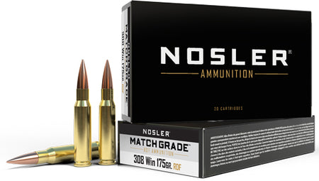 Nosler .308 Win Match Grade 175gr RDF HPBT Ammo